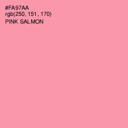 #FA97AA - Pink Salmon Color Image