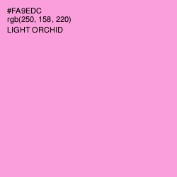 #FA9EDC - Light Orchid Color Image