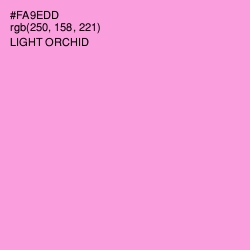 #FA9EDD - Light Orchid Color Image