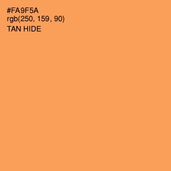 #FA9F5A - Tan Hide Color Image