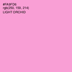 #FA9FD6 - Light Orchid Color Image