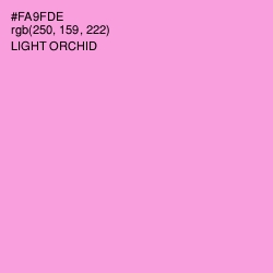 #FA9FDE - Light Orchid Color Image