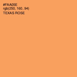 #FAA05E - Texas Rose Color Image