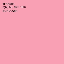 #FAA0B4 - Sundown Color Image