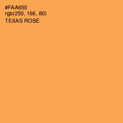 #FAA650 - Texas Rose Color Image