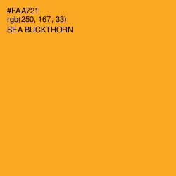 #FAA721 - Sea Buckthorn Color Image