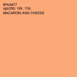 #FAA977 - Macaroni and Cheese Color Image