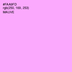 #FAA9FD - Mauve Color Image