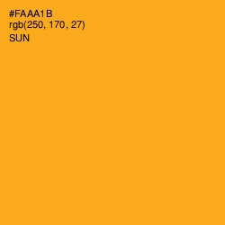 #FAAA1B - Sun Color Image