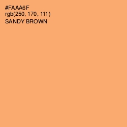 #FAAA6F - Sandy brown Color Image
