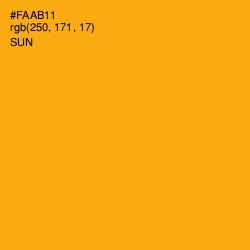 #FAAB11 - Sun Color Image