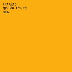 #FAAE10 - Sun Color Image