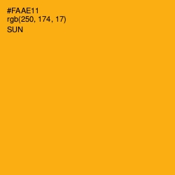 #FAAE11 - Sun Color Image