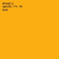 #FAAE12 - Sun Color Image