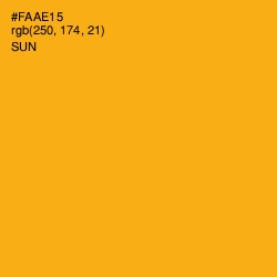 #FAAE15 - Sun Color Image