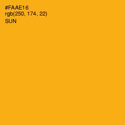 #FAAE16 - Sun Color Image