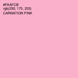 #FAAFCB - Carnation Pink Color Image