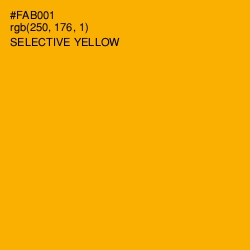 #FAB001 - Selective Yellow Color Image
