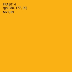 #FAB114 - My Sin Color Image