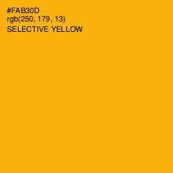 #FAB30D - Selective Yellow Color Image