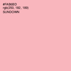 #FAB6BD - Sundown Color Image