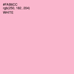 #FAB6CC - Lavender Pink Color Image