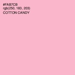 #FAB7CB - Cotton Candy Color Image