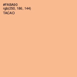 #FABA90 - Tacao Color Image