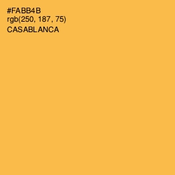 #FABB4B - Casablanca Color Image