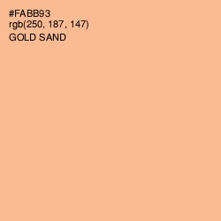 #FABB93 - Gold Sand Color Image