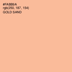 #FABB9A - Gold Sand Color Image