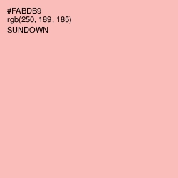 #FABDB9 - Sundown Color Image