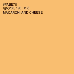 #FABE70 - Macaroni and Cheese Color Image