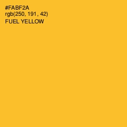 #FABF2A - Fuel Yellow Color Image