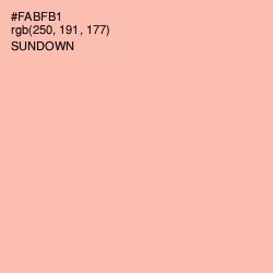 #FABFB1 - Sundown Color Image