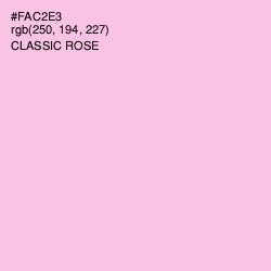 #FAC2E3 - Classic Rose Color Image