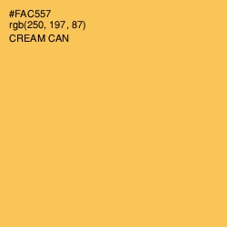 #FAC557 - Cream Can Color Image
