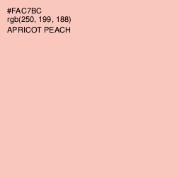 #FAC7BC - Apricot Peach Color Image
