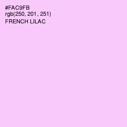 #FAC9FB - French Lilac Color Image
