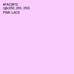 #FACBFD - Pink Lace Color Image