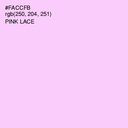 #FACCFB - Pink Lace Color Image