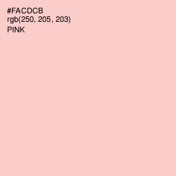 #FACDCB - Pink Color Image