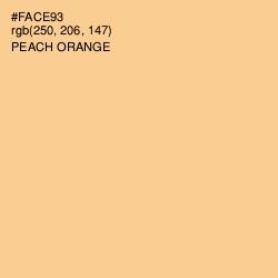 #FACE93 - Peach Orange Color Image