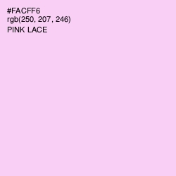 #FACFF6 - Pink Lace Color Image