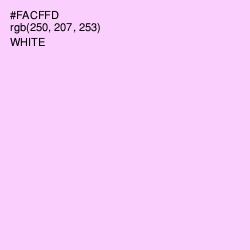 #FACFFD - Pink Lace Color Image