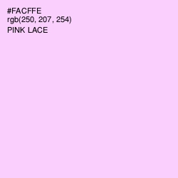 #FACFFE - Pink Lace Color Image