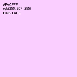 #FACFFF - Pink Lace Color Image