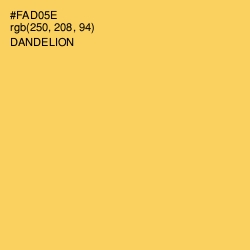 #FAD05E - Dandelion Color Image