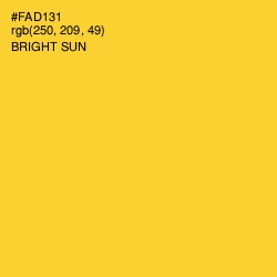 #FAD131 - Bright Sun Color Image