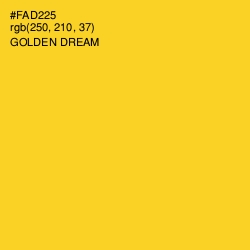 #FAD225 - Golden Dream Color Image